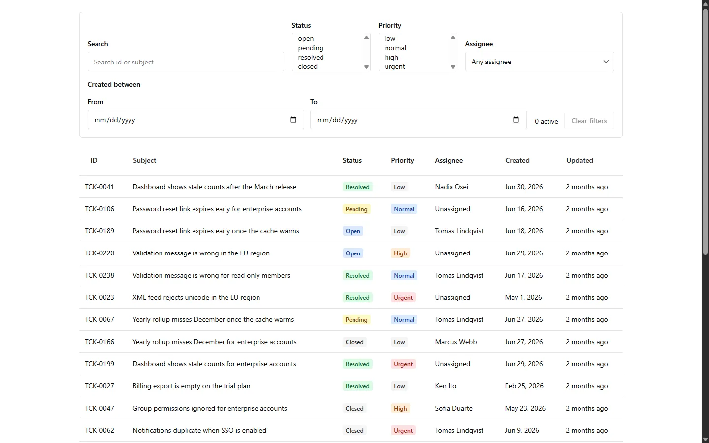 react-chakra screen at 1440px wide